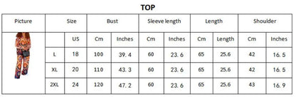 VAZN 2023 New Fashion Lady Casual Street Style 2 Piece Sets Long Sleeve Lapel Shirt Elastic Long Pants Printed Women Sets